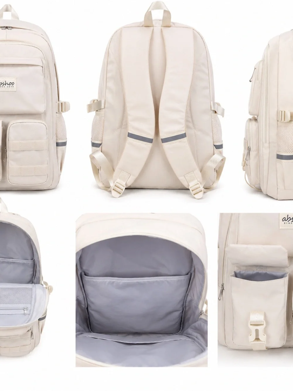 Abshoo Cream Laptop Backpack Used Great condition Multi-Pocket School & more